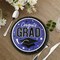 25 Count Round Paper Plates 9 Inch Purple Graduation Party Supplies Congrats Grad Design
